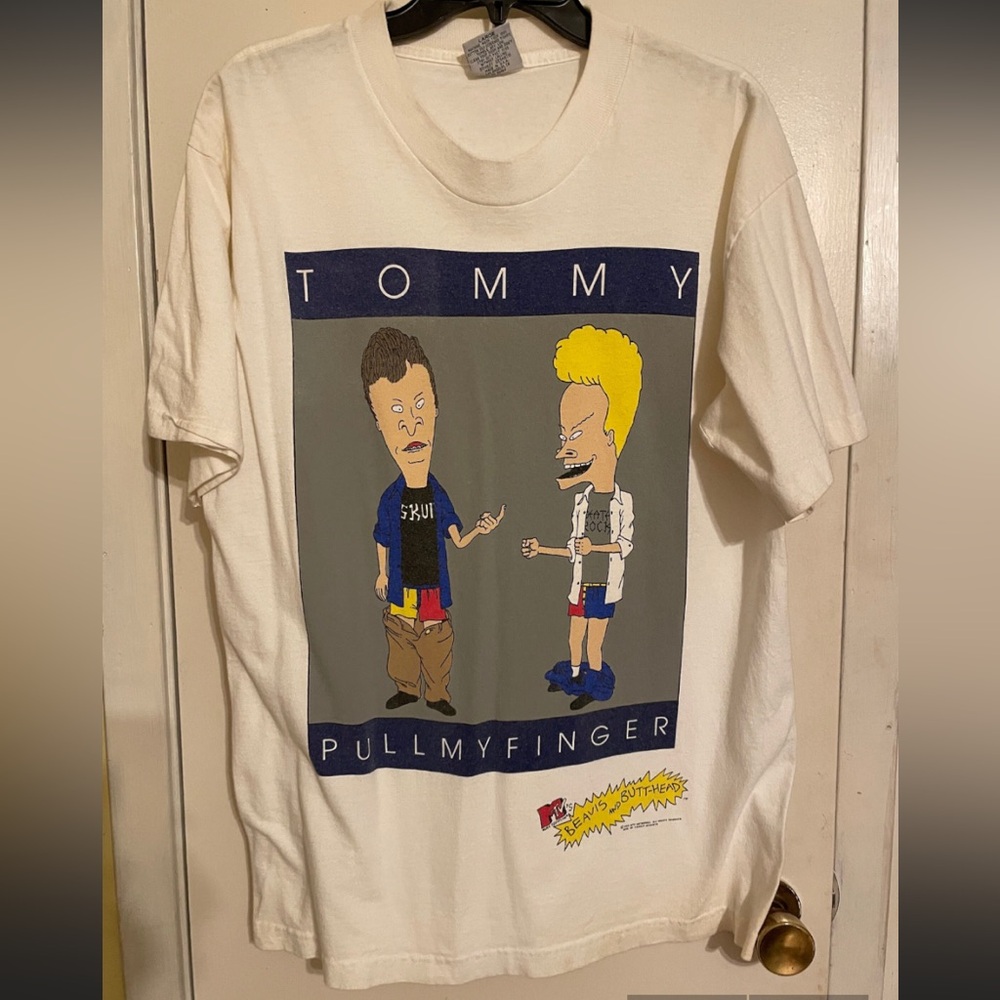 Vintage Beavis &
ButtHead Tommy Pull
My Finger Stanley Desantis T Shirt L